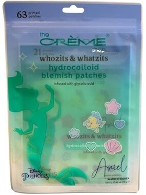 The Crème Ariel Green Hydrocolloid Blemish Patches - Ariel Edition, 63 Pack